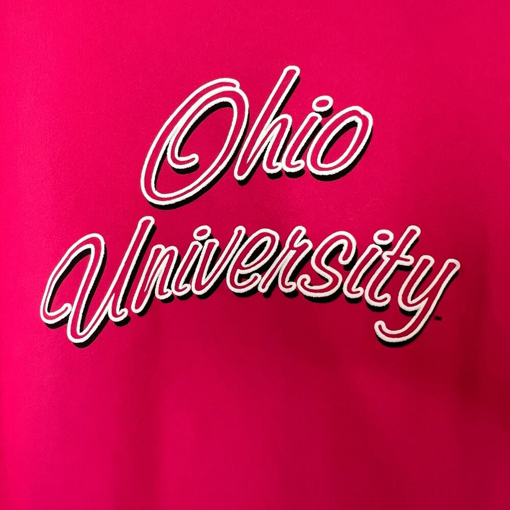 NWT Champion Powertrain Hot Pink OU Ohio University Back Cut Out Shirt Medium - Picture 3 of 9